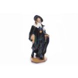 ROYAL DOULTON LARGE PRESTIGE FIGURE OF KING CHARLES green factory stamp,