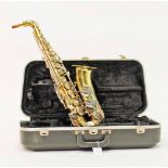 CONN 20M ALTO SAXOPHONE serial number N269225, lacquered brass finish with silvered keys,