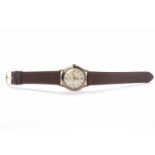 GENTLEMAN'S RAMONA WRIST WATCH the round dial with applied Arabic and wedge numerals in gold,