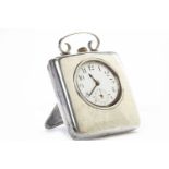 EARLY TWENTIETH CENTURY SILVER POCKET WATCH AND CASE the silver case front with with a cut out to