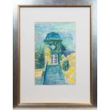 * JOHN KINGSLEY, STAIRCASE, POLLOCK HOUSE watercolour on paper, signed 40cm x 26cm Mounted,