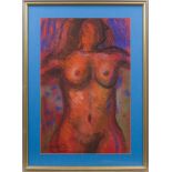 * JOHN MACKIE, FEMALE FORM pastel on paper, signed 66cm x 50.