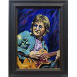 * SHAHIN MEMISHI, JOHN LENNON, oil on board,