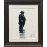 * ALEXANDER MILLAR, THE OBSERVER oil on canvas, signed, further signed and dated '8.5.04' verso 45.