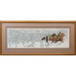 * BEV DOOLITTLE, SACRED GROUND lithograph, signed in pencil 30m x 100cm Mounted,