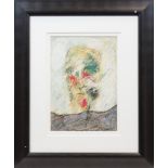 * ROBERT MEMISHI, MEMORY, mixed media on paper, signed 42cm x 29cm Mounted,