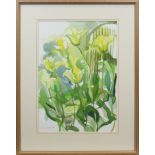 * JENNIFER TUFFS, GARDEN FLOWERS watercolour on paper, signed and dated 1998 69cm x 48.