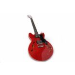 EPIPHONE DOT ELECTRIC GUITAR serial number CH1505203750, cherry gloss finish, humbucker pickups,