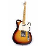 FENDER MIM TELECASTER ELECTRIC GUITAR serial number M25072366, single coil pickups,