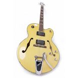 PEAVEY ROCKINGHAM GUITAR serial number BN4C0145, Bigsby tremolo, blonde finish,