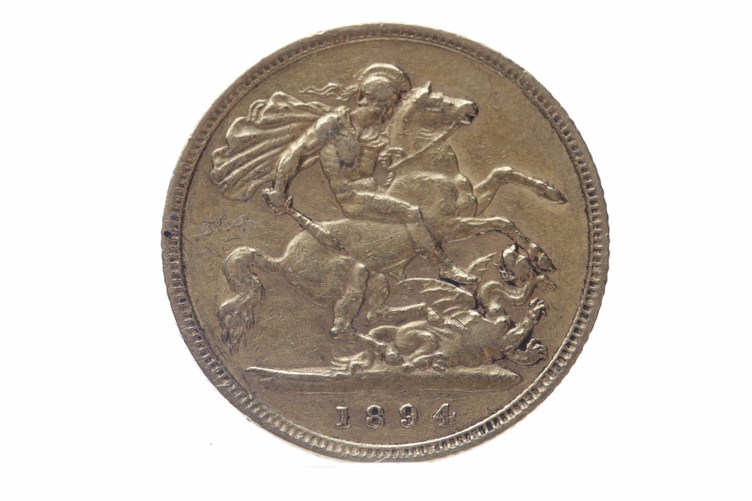 GOLD HALF SOVEREIGN DATED 1894