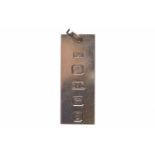 NINE CARAT GOLD INGOT PENDANT 51x19mm,