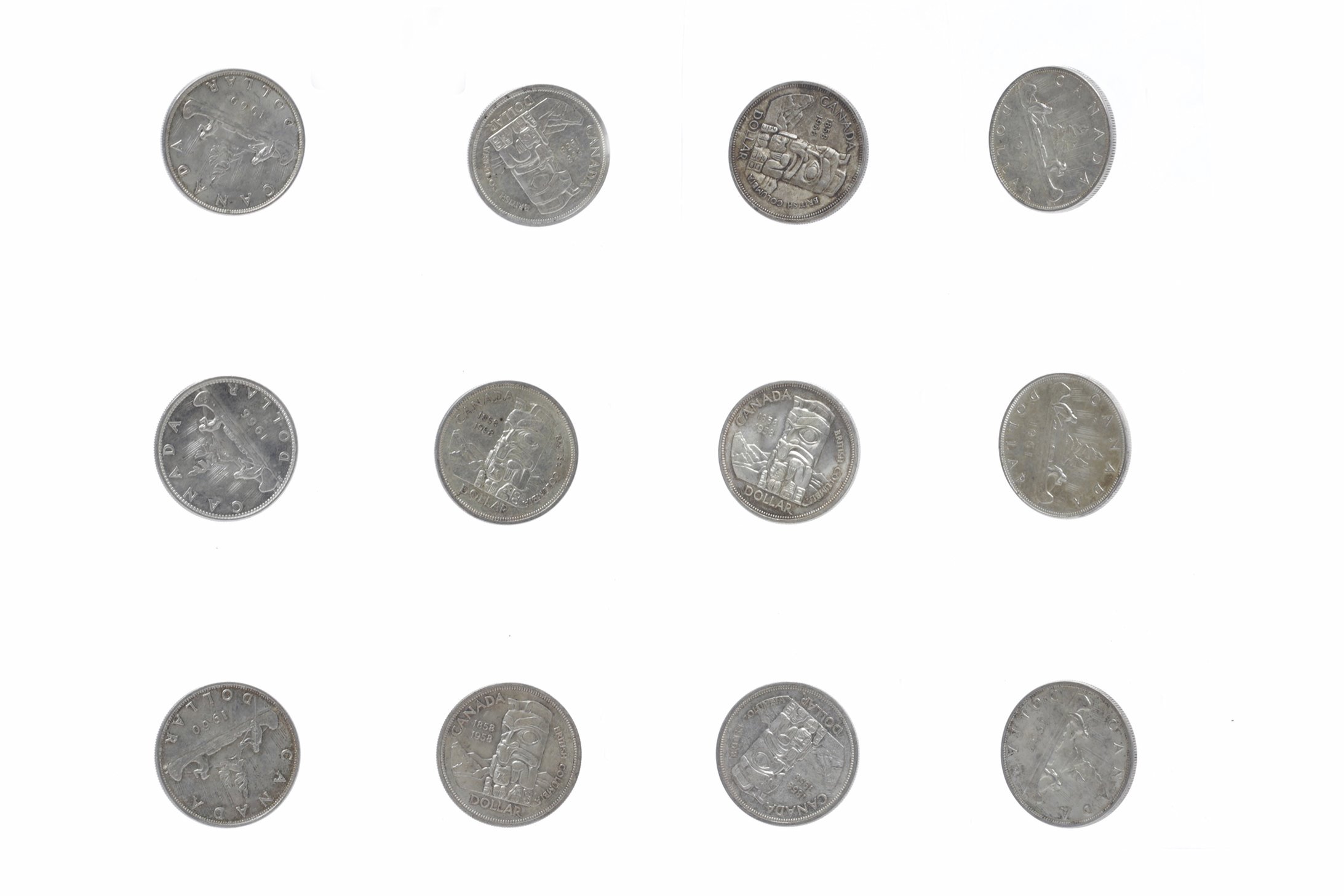TWENTY FOUR CANADA SILVER DOLLARS comprising twelve commemorative examples dated 1867-1967, - Image 2 of 2