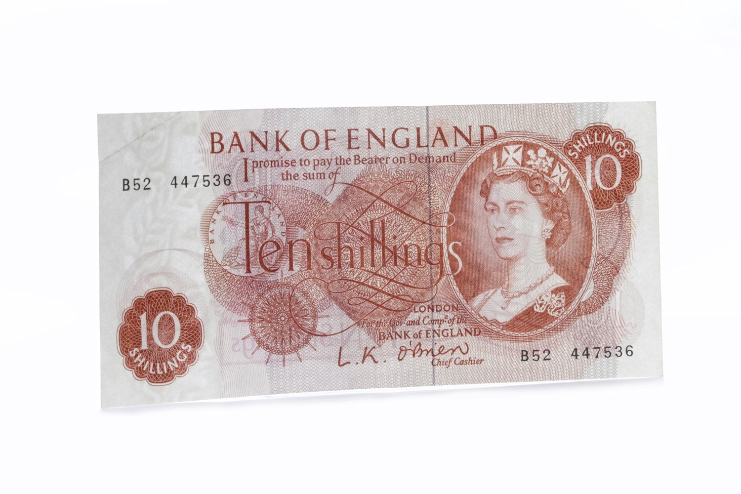 BANK OF ENGLAND FIVE POUNDS £5 NOTE DATED 6TH AUGUST 1951 V37 059283,