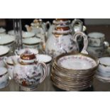 COLLECTION OF PART TEA CHINA including a Japanese eggshell tea service,