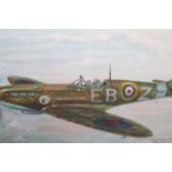 OIL PAINTING OF SPITFIRE 50cm x 60cm