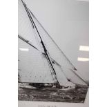 A PAIR OF PRINTS DEPICTING SAILING BOATS Largest image size 75cm x 96cm Both mounted,