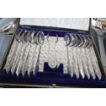 LOT OF PLATED FLATWARE including cased examples