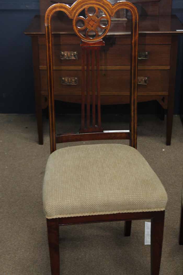 PAIR OF EDWARDIAN SINGLE CHAIRS