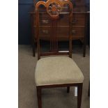 PAIR OF EDWARDIAN SINGLE CHAIRS