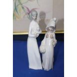 TWO LLADRO FIGURES together with two other Spanish figures (4)