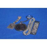 LOT OF SILVER AND WHITE METAL to include jewellery, two silver ingots, three rings,