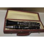 COMPOSITE CLARINET with Yamaha mouthpiece, possibly Eastern European in origin,