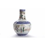 CHINESE CHING DYNASTY FAMILLE VERTE VASE