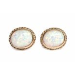 PAIR OF OPAL STUD EARRINGS