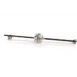 IMPRESSIVE DIAMOND BAR BROOCH