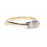 DIAMOND TWO STONE RING