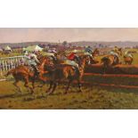 AFTER PETER CURLING, A Point to Point, Aghabulloghue North Cork, coloured print,