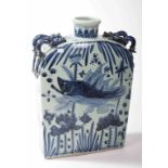 A LARGE CHINESE BLUE AND WHITE FLASK, 
O.R.M.