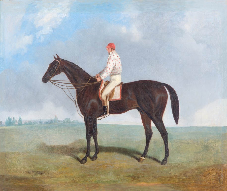 STUDIO OF JOHN FREDERICK HERRING SNR (1795-1865) Voltigeur with Job Marson Up, - Image 2 of 2