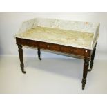 A MAHOGANY WASHSTAND, Regency period, by Gillow of Lancaster, stamped 'Gillow',