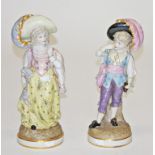 A PAIR OF GERMAN PORCELAIN FIGURES, 
early 20th century,