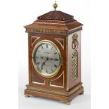 AN ATTRACTIVE MAHOGANY AND BRASS MOUNTED BRACKET CLOCK, by Charles White of London,