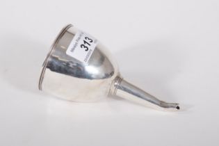 A GEORGE III SILVER WINE FUNNEL, with rubbed date mark, 5.25in (13cm)h, 65gr.