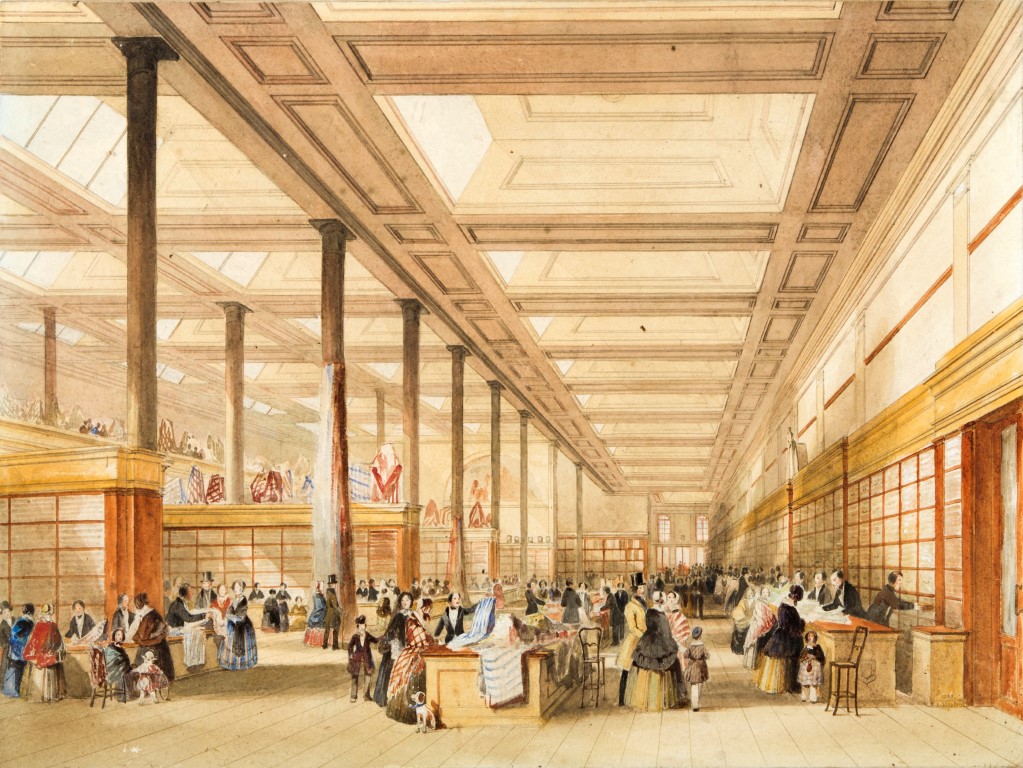 ROBERT LOWE STOPFORD (1813-1898) The Busy Interior of The Old Queen's Castle Department Store,