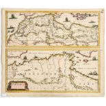 MERCATOR HONDIUS' BARBARIA Mercator Hondius' Barabaria, showing the Mediterranean, North Africa,