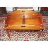 A MAHOGANY BUTLERS TRAY, in the George III style, modern,