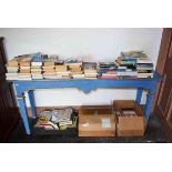 A LARGE QUANTITY OF MISCELLANEOUS PAPER BACK BOOKS, contained in various boxes and loose.