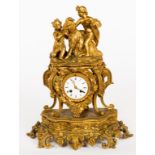 A FINE 19TH CENTURY FRENCH ORMOLU MANTEL CLOCK, by Jape Freres, Paris,