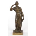 AN EMPIRE PERIOD BRONZE, modelled as Diana De Gables,