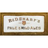 A FINE LARGE OLD PUB ADVERTISING MIRROR, for R & D Sharpe's Pale and Mild Ales, Blackford Brewery,