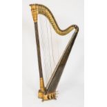 A FINE ERARD DOUBLE-ACTION FORTY-THREE STRING, EIGHT-PEDAL HARP, patent no.