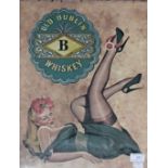 A FACSIMILE OLD DUBLIN WHISKEY ADVERTISING POSTER, framed, 17.5in (45cm)h x 13.5in (35cm)w.