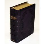 A 19TH CENTURY CASED LEATHER BOUND PRESENTATION BIBLE, Bagster's Comprehensive Bible,