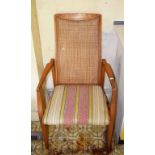 A MODERN OAK ARTS AND CRAFTS ARMCHAIR,