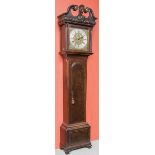 AN 18TH CENTURY MAHOGANY EIGHT DAY IRISH LONGCASE CLOCK , by Alex Gordon of Dublin,